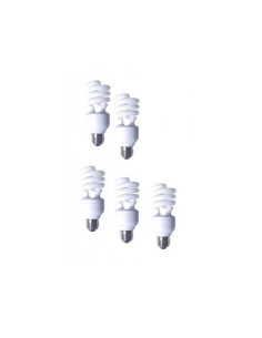 SET 5 becuri fluorescent Panasonic, soclu E27, putere 19W