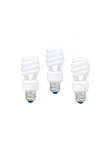 SET 3 becuri fluorescent Panasonic, soclu E27, putere 22W