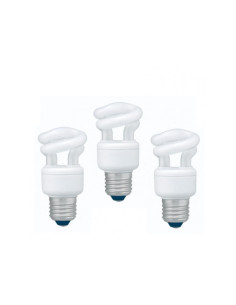 SET 3 becuri fluorescent Panasonic, soclu E27, putere 5W, forma