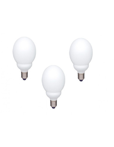 SET 3 becuri fluorescent Panasonic, soclu E27, putere 13W