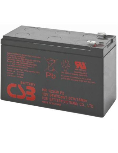 Baterie UPS CSB HR1234WF2, 12V 9Ah, 150.9 x 64.8 x 94.3 mm