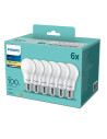 SET 6 becuri LED Philips, soclu E27, putere 13W, forma clasic