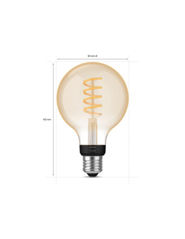 BEC smart LED Philips, soclu E27, putere 7W, forma clasic