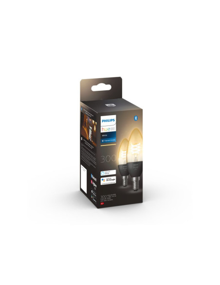 SET 2 becuri smart LED Philips, soclu GU10, putere 4.5W, forma