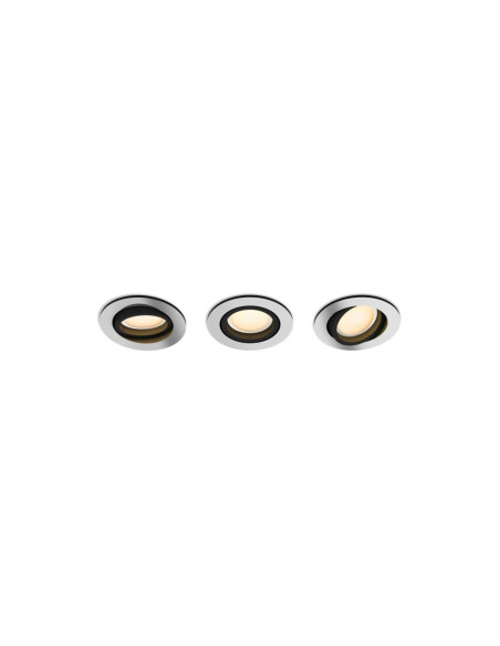 SET 3 SPOTURI incastrate smart LED Philips, soclu GU10, putere