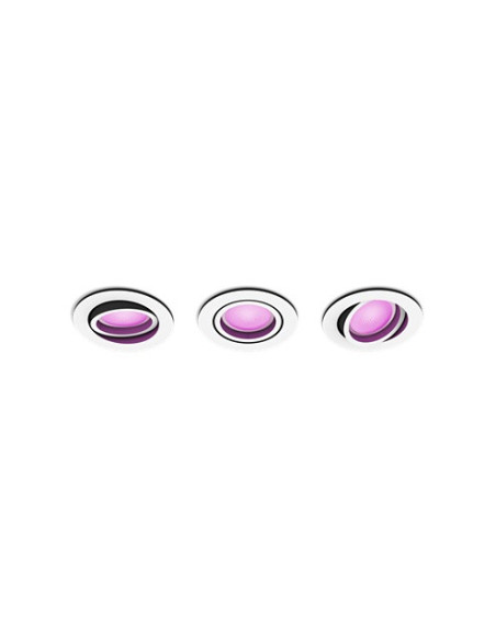 SET 3 SPOTURI incastrate smart LED Philips, soclu GU10, putere