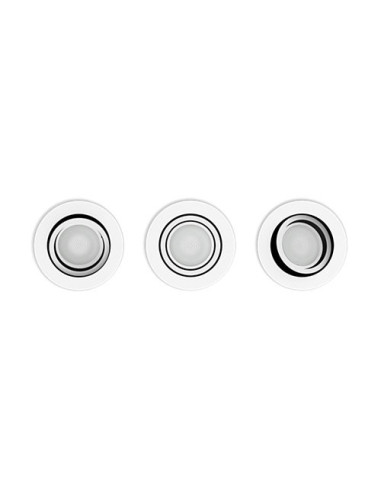 SET 3 SPOTURI incastrate smart LED Philips, soclu GU10, putere