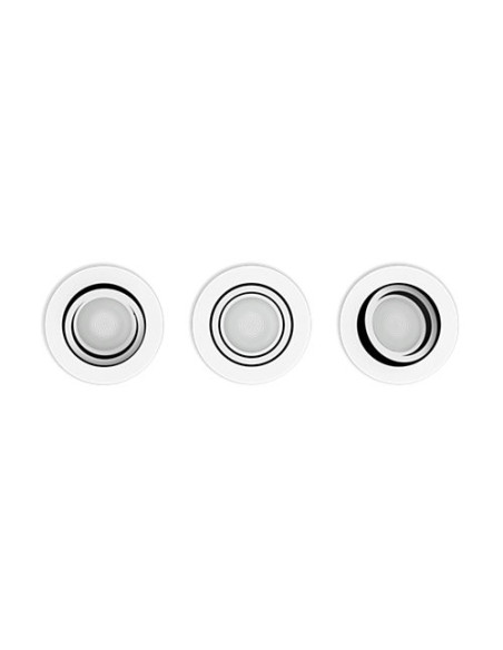 SET 3 SPOTURI incastrate smart LED Philips, soclu GU10, putere