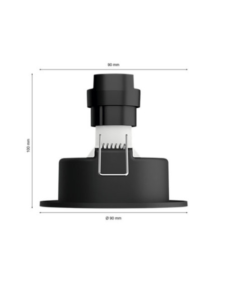 SET 3 SPOTURI incastrate smart LED Philips, soclu GU10, putere