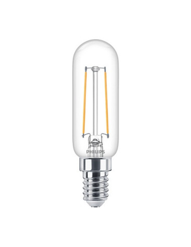 BEC LED Philips, soclu E14, putere 2.1W, forma tub, lumina alb