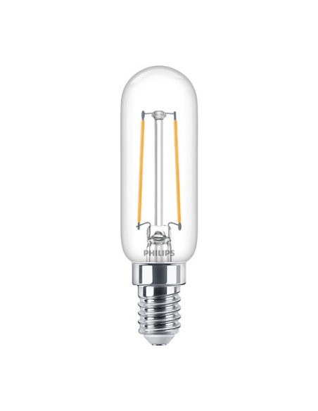BEC LED Philips, soclu E14, putere 2.1W, forma tub, lumina alb
