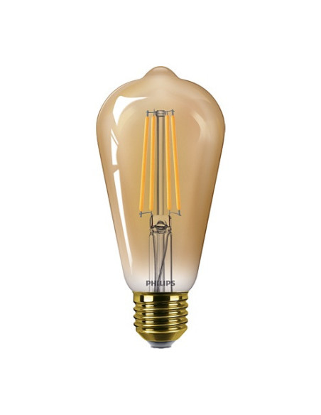 BEC LED Philips, soclu E27, putere 5.8W, forma oval, lumina