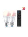 SET 2 becuri smart LED Philips, soclu E27, putere 8W, forma