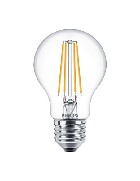 SET 3 becuri LED Philips, soclu E27, putere 7W, forma clasic