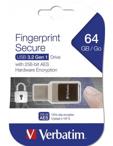 MEMORII USB Verbatim VER 49338 FINGERPRINT SECURE USB 3.0