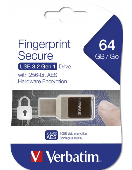 MEMORII USB Verbatim VER 49338 FINGERPRINT SECURE USB 3.0