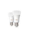 SET 2 becuri smart LED Philips, soclu E27, putere 9 W, forma
