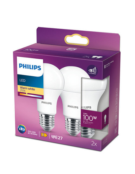 BEC LED Philips, soclu E27, putere 13W, forma clasic, lumina