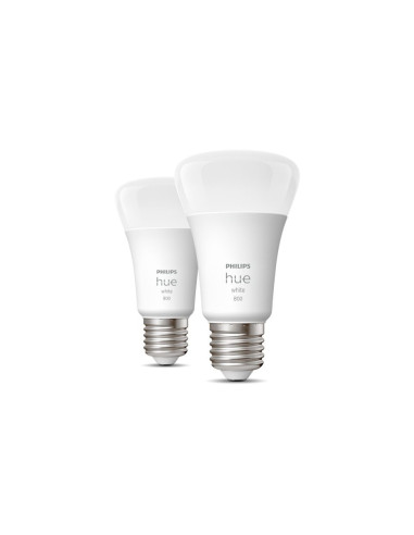SET 2 becuri smart LED Philips, soclu E27, putere 9W, forma