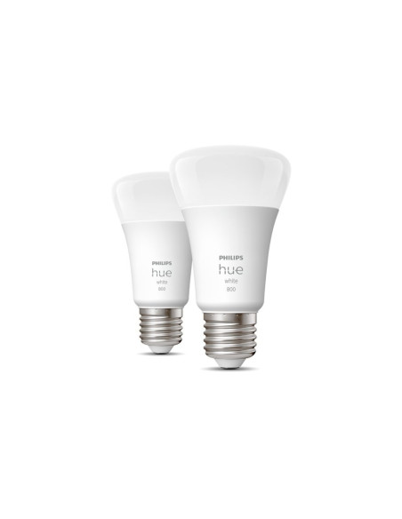 SET 2 becuri smart LED Philips, soclu E27, putere 9W, forma