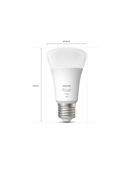 SET 2 becuri smart LED Philips, soclu E27, putere 9W, forma