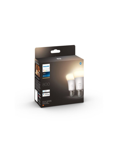 SET 2 becuri smart LED Philips, soclu E27, putere 9W, forma