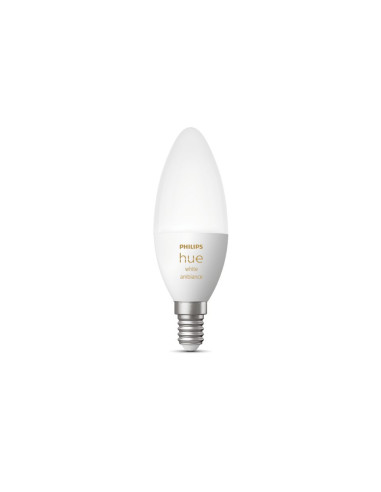 BEC smart LED Philips, soclu E14, putere 4W, forma lumanare