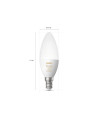 BEC smart LED Philips, soclu E14, putere 4W, forma lumanare