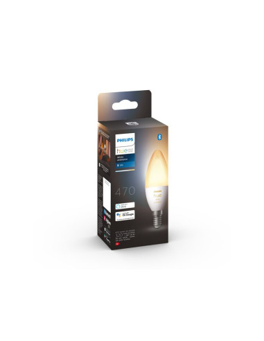 BEC smart LED Philips, soclu E14, putere 4W, forma lumanare