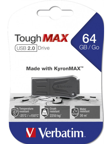 VERBATIM 49332 TOUGHMAX USB 2.0 64GB "49332" (include TV 0.03