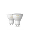 SET 2 becuri smart LED Philips, soclu GU10, putere 5W, forma
