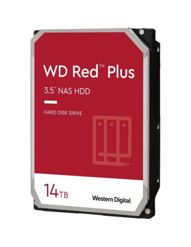 HDD WD 14TB, Red Plus, 7.200 rpm, buffer 512 MB, pt NAS