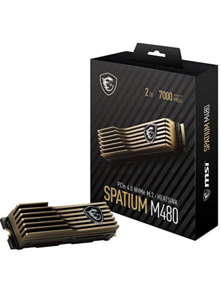 SSD MSI SPATIUM M480, 2TB, M.2, PCIe Gen4.0 x4, 3D Nand, R/W: