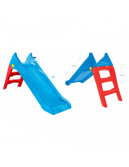 Tobogan copii Mochtoys, 140 cm, Albastru,11966_NIE