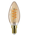bec LED Philips, soclu E14, putere 2.5 W, forma lumanare