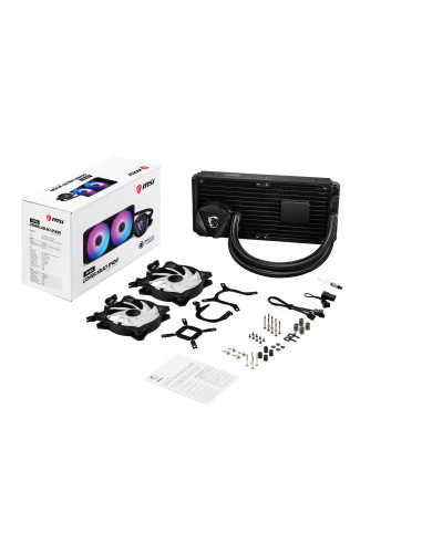 MSI MAG CORELIQUID 240R 2x120mm ARGB FAN, "MAG CORELIQUID 240R"
