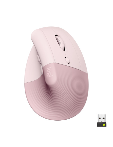LOGITECH Lift Vertical Ergonomic Mouse - ROSE/DARK ROSE - LOGITECH Lift Vertical Ergonomic Mouse - ROSE/DARK ROSE -