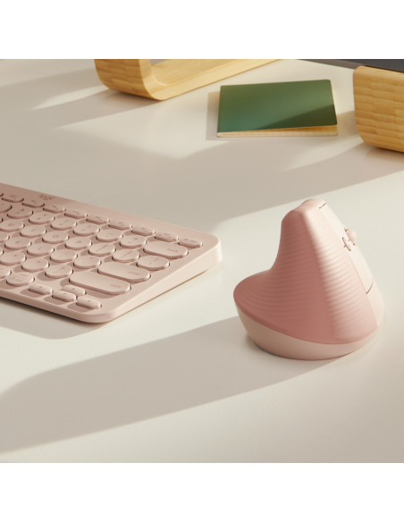 LOGITECH Lift Vertical Ergonomic Mouse - ROSE/DARK ROSE - LOGITECH Lift Vertical Ergonomic Mouse - ROSE/DARK ROSE -