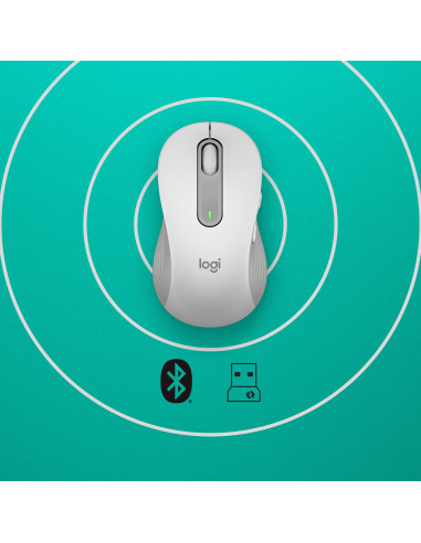 LOGITECH Signature M650 L Wireless Mouse - OFF-WHITE - EMEA -
