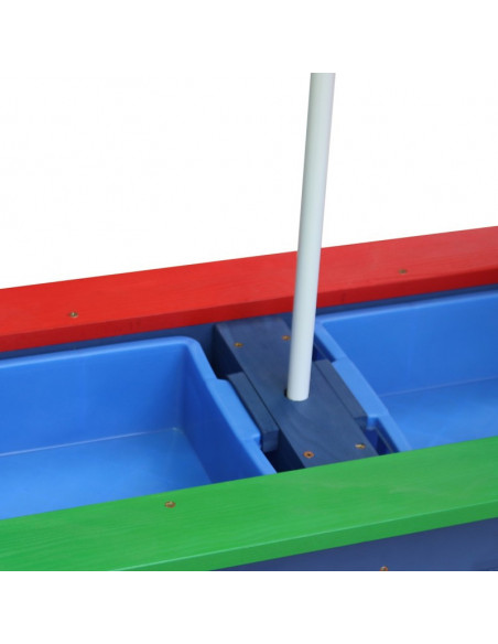 Masuta copii Axi colorata cu umbrela, 97.7 x 95 x 48.7