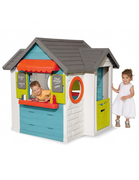 Casuta copii Smoby Chef House cu bucatarie, 124.5 x 132 x 135.7