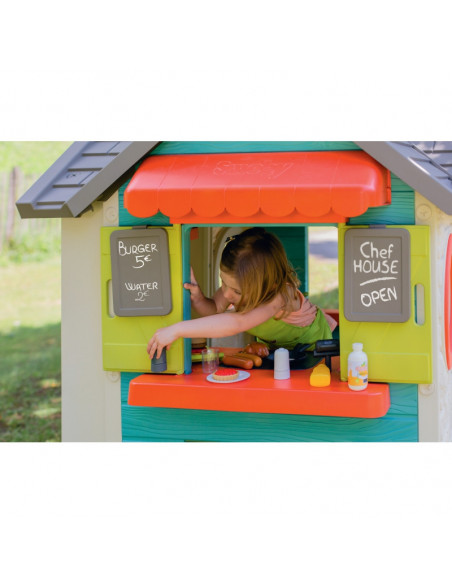 Casuta copii Smoby Chef House cu bucatarie, 124.5 x 132 x 135.7