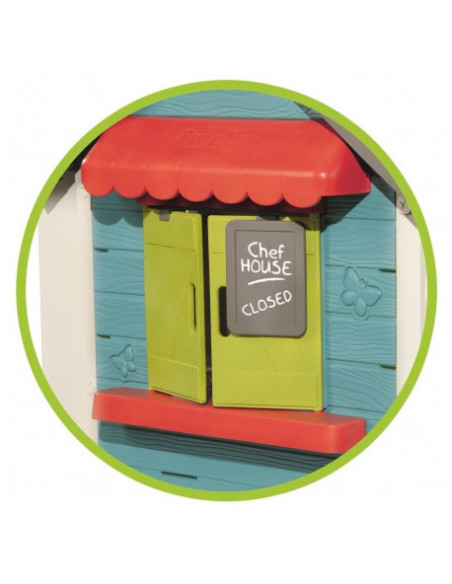 Casuta copii Smoby Chef House cu bucatarie, 124.5 x 132 x 135.7
