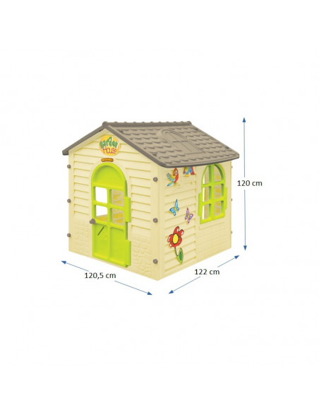 Casuta copii MochToys Garden House, 120.5 x 122 x 120 cm,11558