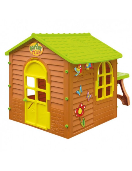 Casuta copii MochToys Garden House cu masuta, 180 x 122 x 120.5 Casuta copii MochToys Garden House cu masuta, 180 x 122 x 120.5