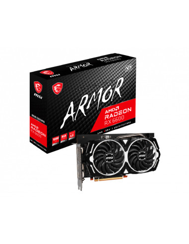 MSI Radeon RX 6600 ARMOR 8G 1xHDMI 3xDP, "RADEON RX 6600 ARMOR