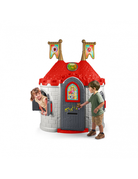 Casuta castel medieval copii Feber, 125 x 87 x 164 cm,12609