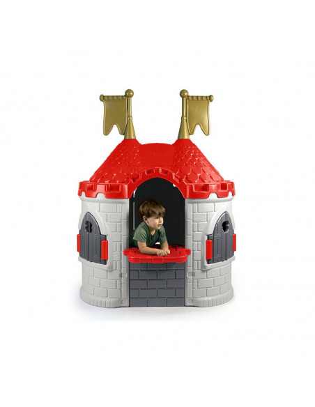 Casuta castel medieval copii Feber, 125 x 87 x 164 cm,12609