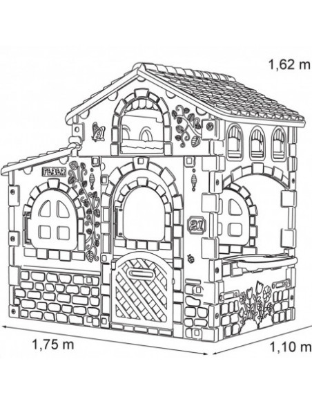 Casuta copii Feber Super Villa, 162 x 175 x 110 cm,12221