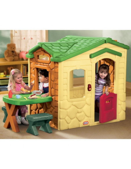 Casuta copii picnic cu terasa Little Tikes, 190 x 95 x 122